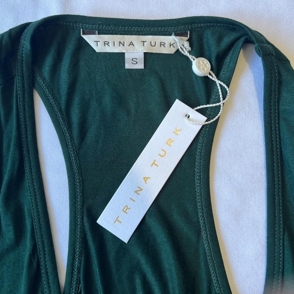 Trina Turk Jumpsuit Deep Ocean Teal - Picture 12 of 14